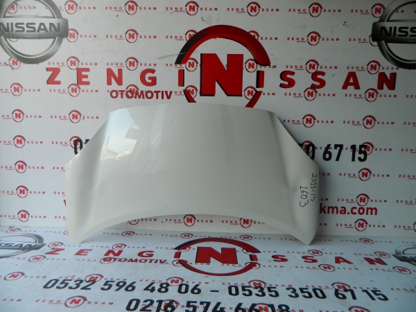 Nissan Micra K13- 2011-2013 &Ouml;n Kaput Sedef Beyaz Orjinal &Ccedil;ıkma Par&ccedil;a